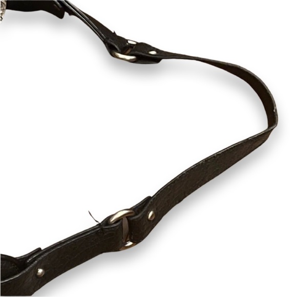 FINAL || JESSICA SIMPSON Reptile Faux Leather Tote White & Black Bag - Picture 9 of 10